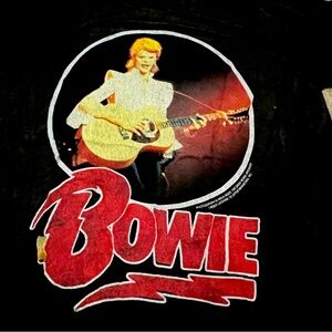 Daydreamer soft, thin, rayon & spandex David Bowie tee Small